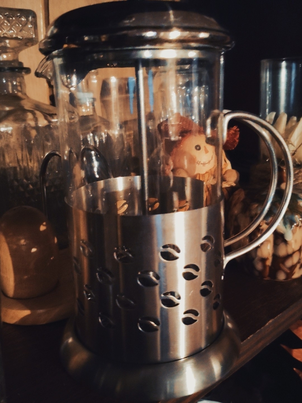 Stainless Steel Coffee Press French Press - Silver